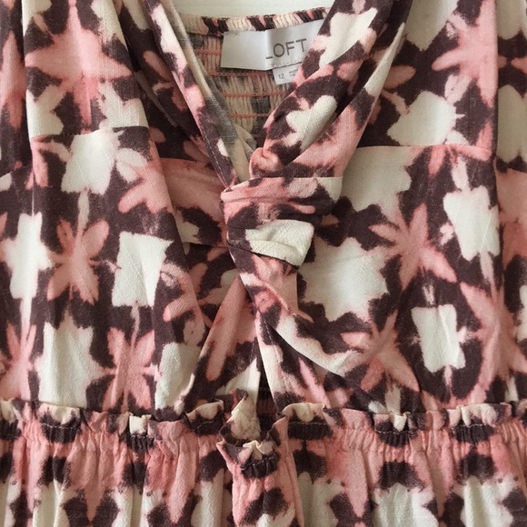 LOFT Ikat Print Maxi Dress (Size: 12) NWT - Picture 3 of 15